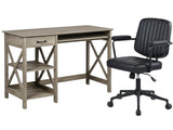 Writing Desk Rustic Oak & Elio Office Chair