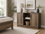 2-Door Sideboard Buffet Rustic Oak - 120 cm