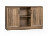 2-Door Sideboard Buffet Rustic Oak - 120 cm