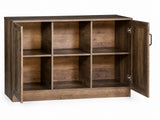 2-Door Sideboard Buffet Rustic Oak - 120 cm