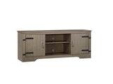 Walnut Wood Grain Entertainment Unit - 150 cm