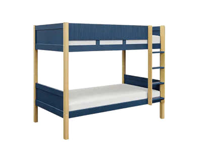 Mateo Bunk Bed - Oak & Navy