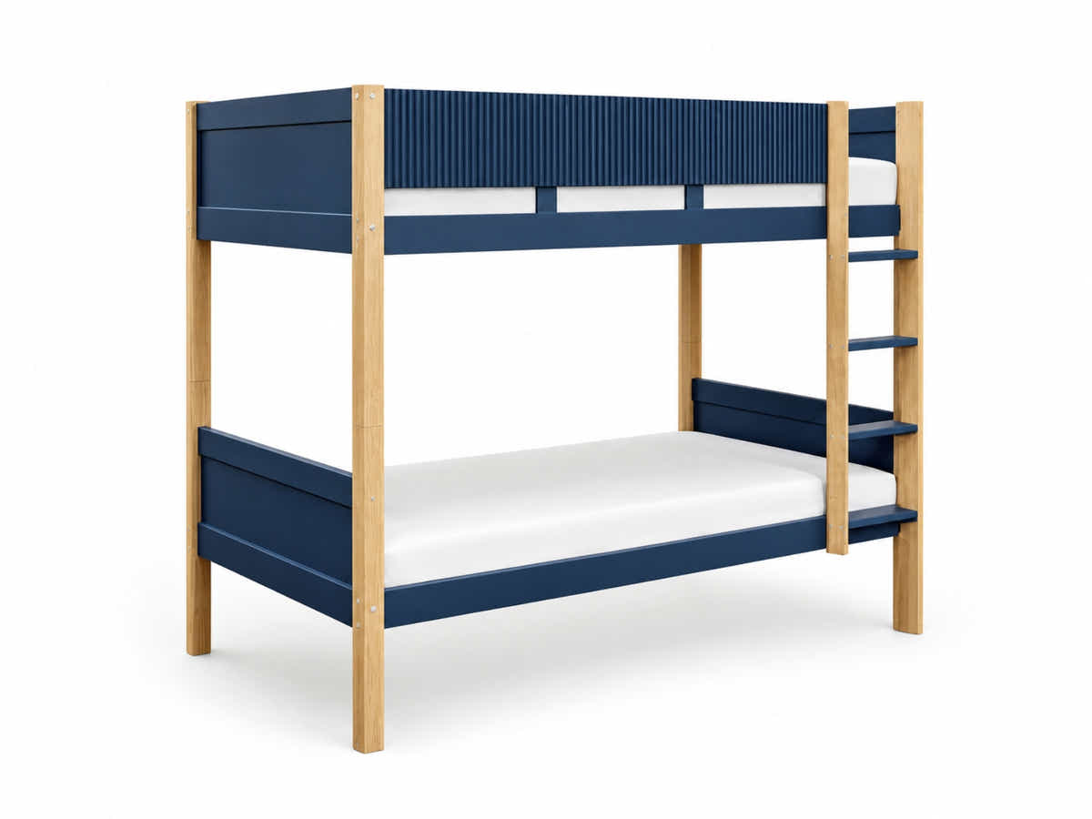 Mateo Bunk Bed - Oak & Navy