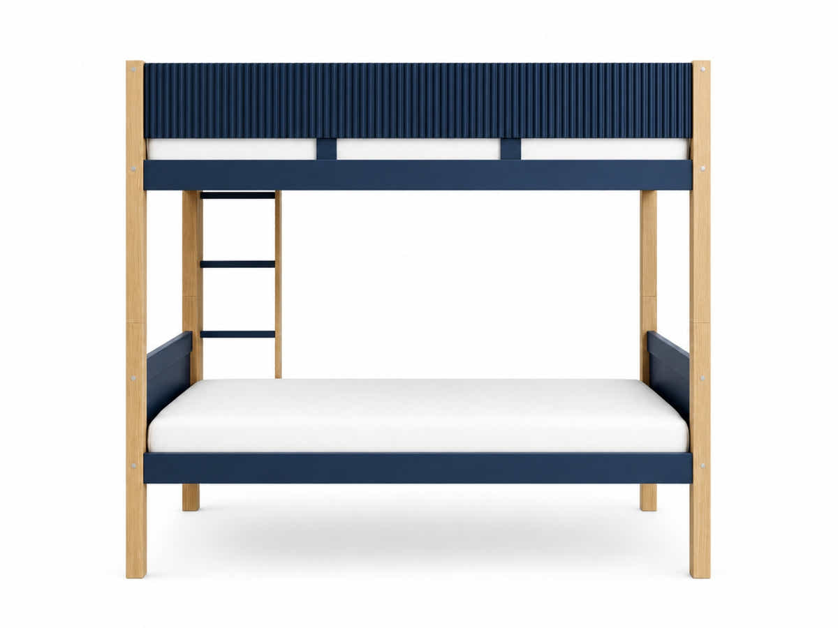 Mateo Bunk Bed - Oak & Navy