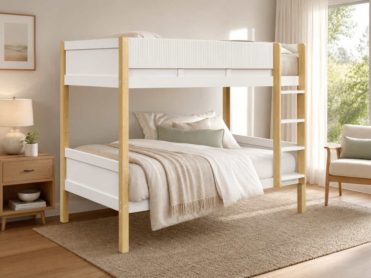 Mateo Bunk Bed - Oak & White