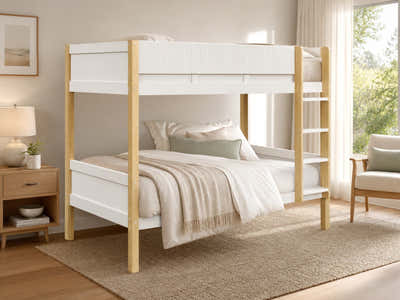 Mateo Bunk Bed - Oak & White