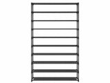 Shoe Rack Cabinet Stackable 50 Pairs 10-Tier Black