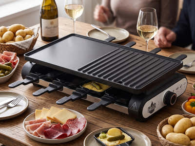 Grillz 1400W Electric BBQ Grill w/ 7 Cooking Pans