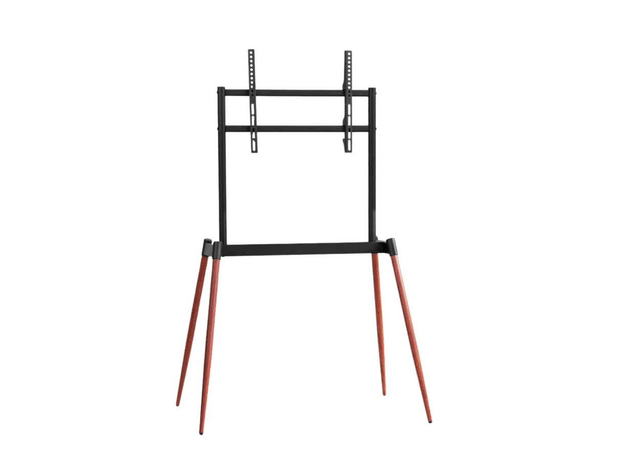 TV Stand 32-75 inch LED LCD Screen Wooden Floor Easel Height Adjustable