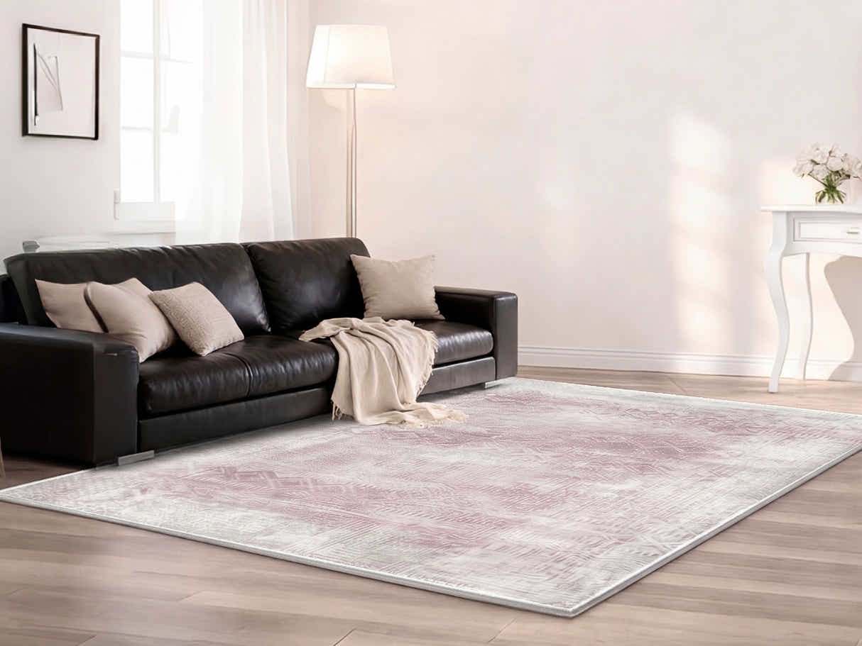 Printed Rug 200cm x 300cm - Maroon Brown
