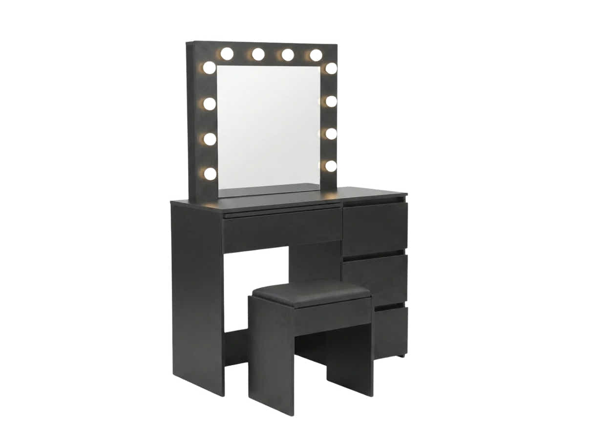 Xclusive Ignited LED Dressing Table - Black