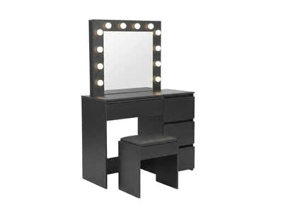 Xclusive Ignited LED Dressing Table - Black