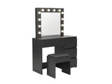 Xclusive Ignited LED Dressing Table - Black