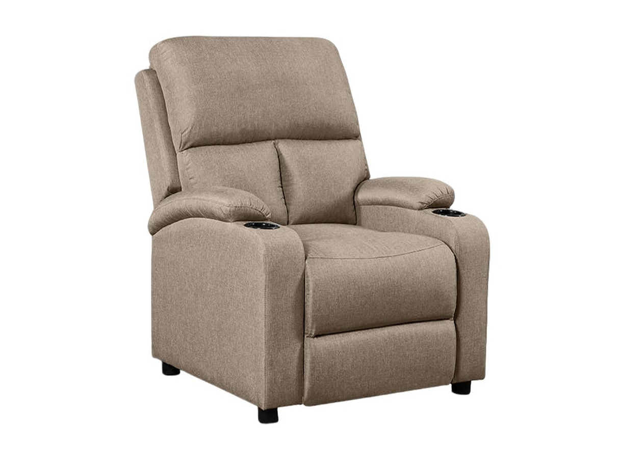 Zola Push Back Recliner Chair Linen - Beige