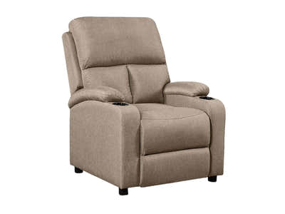 Zola Push Back Recliner Chair Linen - Beige