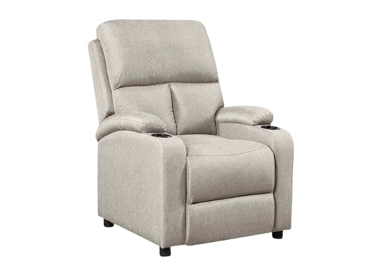 Zola Push Back Recliner Chair Linen Light Grey07