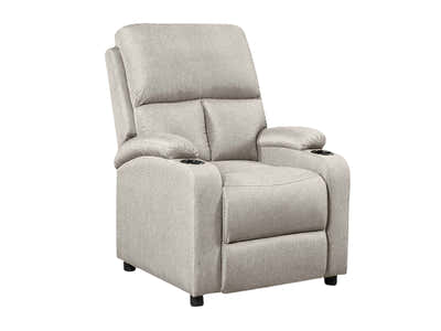 Zola Push Back Recliner Chair Linen Light Grey07