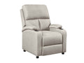 Zola Push Back Recliner Chair Linen Light Grey07