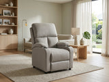 Zola Push Back Recliner Chair Linen Light Grey07