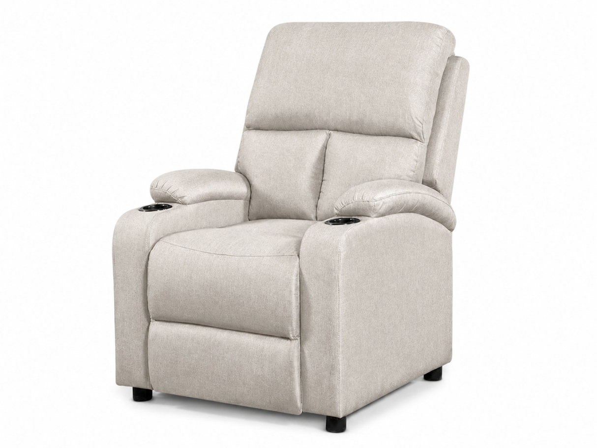 Zola Push Back Recliner Chair Linen Light Grey07