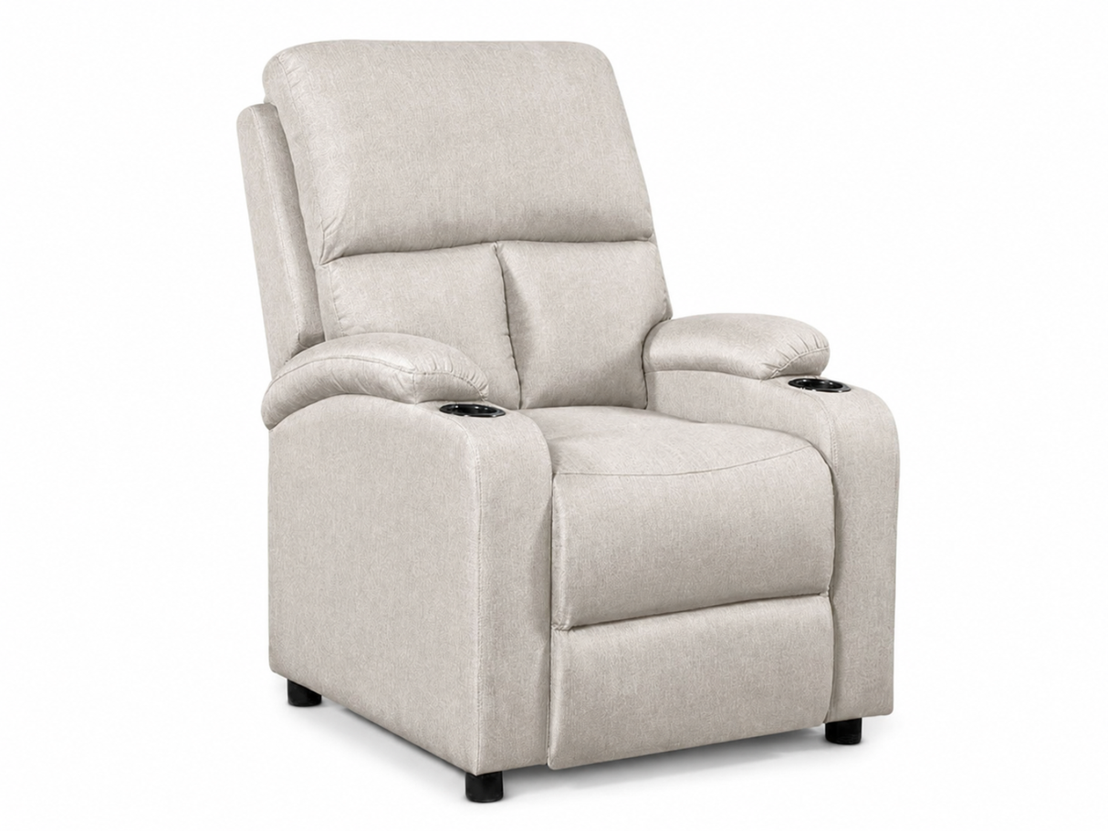 Zola Push Back Recliner Chair Linen Light Grey07