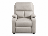 Zola Push Back Recliner Chair Linen Light Grey07