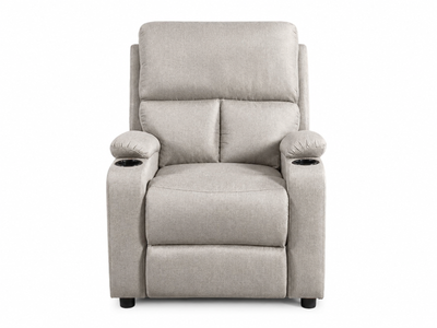 Zola Push Back Recliner Chair Linen Light Grey07