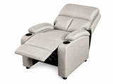 Zola Push Back Recliner Chair Linen Light Grey07
