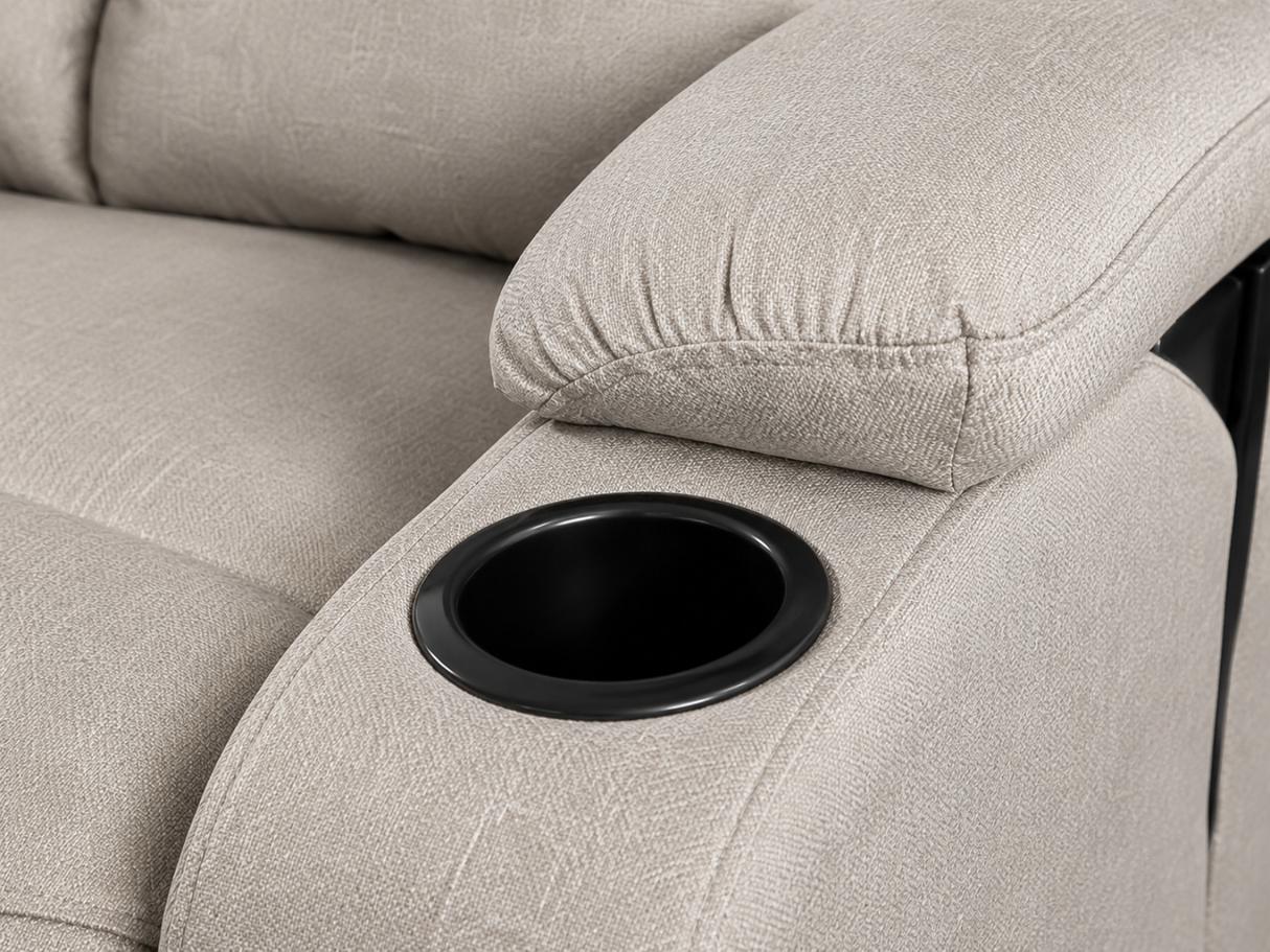Zola Push Back Recliner Chair Linen Light Grey07