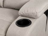 Zola Push Back Recliner Chair Linen Light Grey07