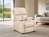 Zola Push Back Recliner Chair Linen - Light Grey09
