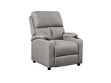 Zola Push Back Recliner Chair Linen - Light Grey