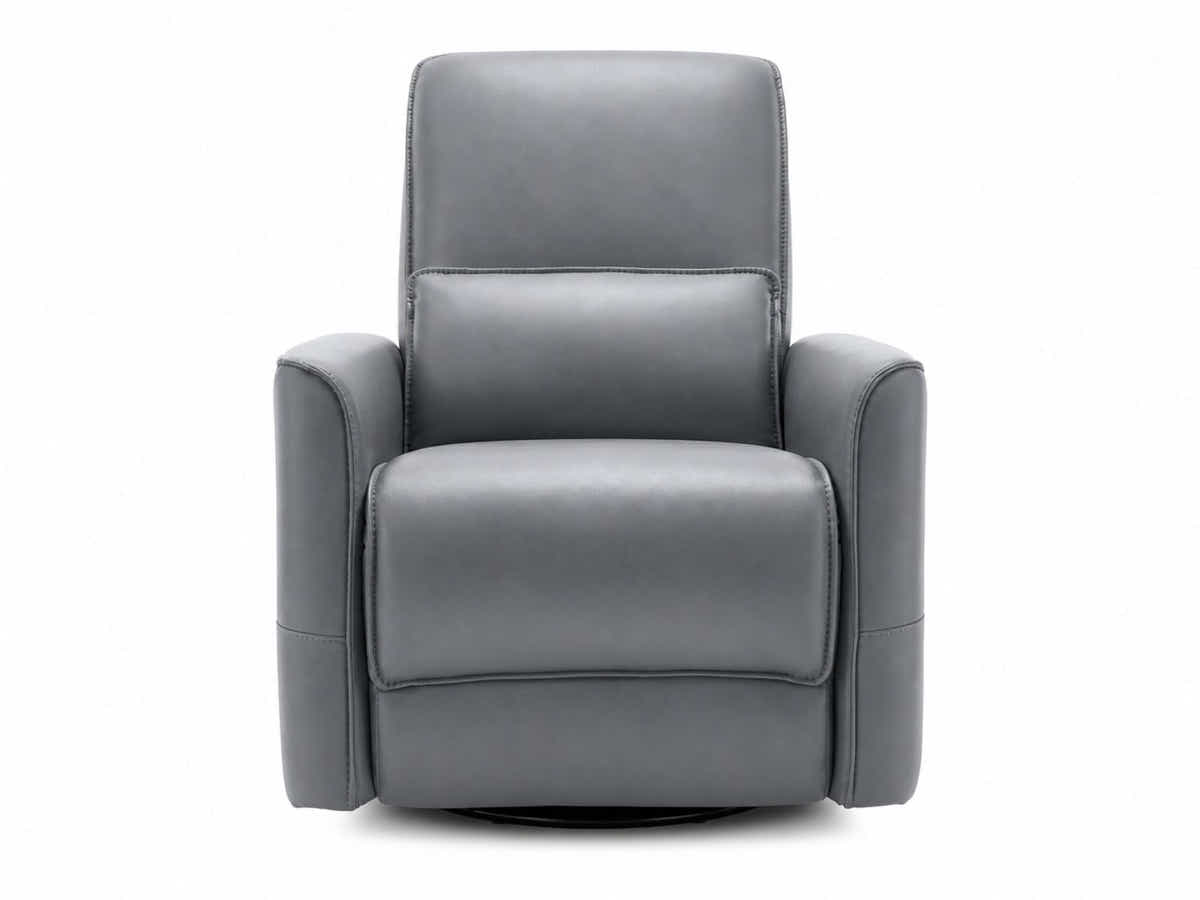 Rodger Air Leather Manual Recliner Chair - Grey