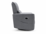 Rodger Air Leather Manual Recliner Chair - Grey