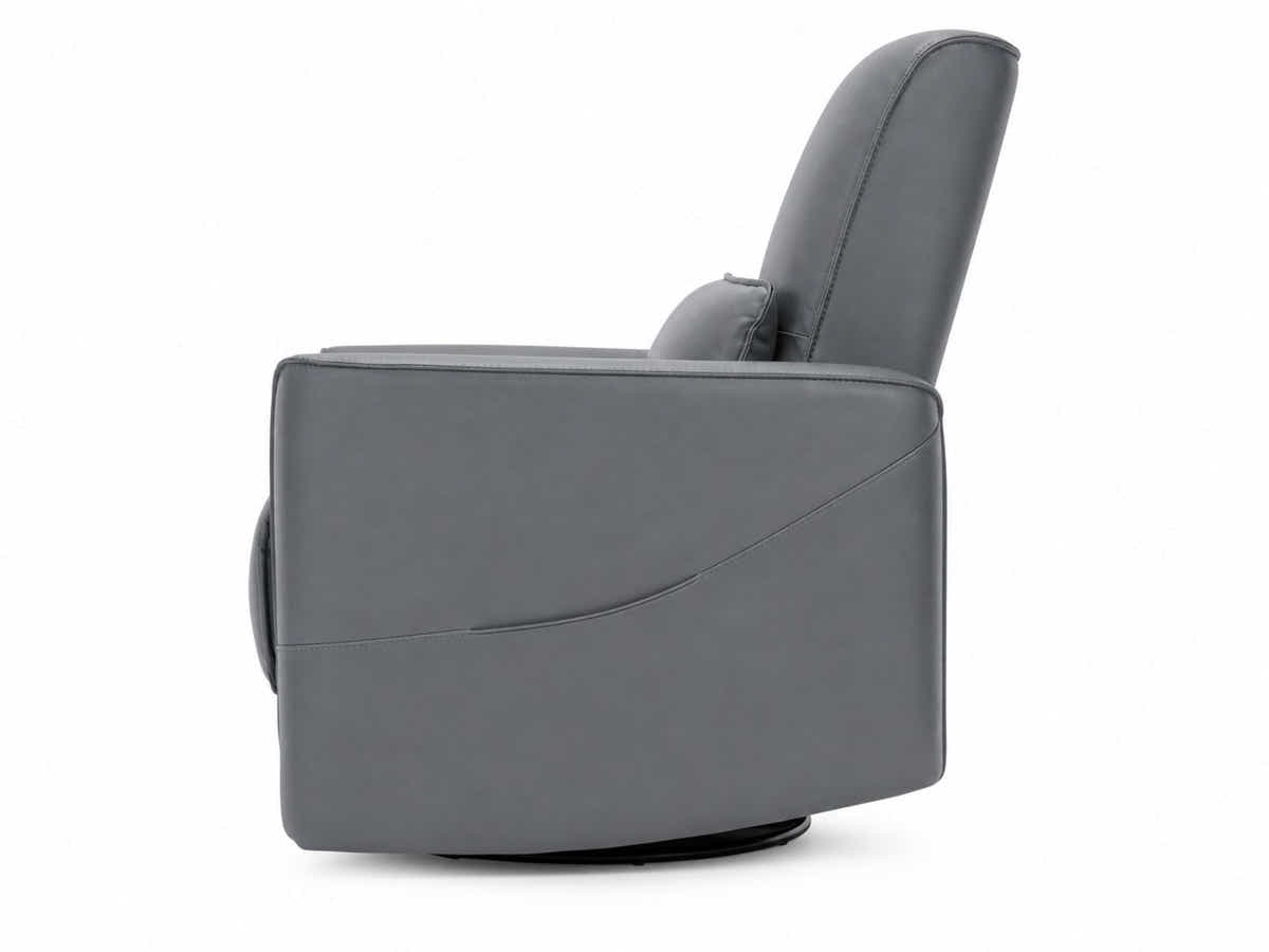 Rodger Air Leather Manual Recliner Chair - Grey