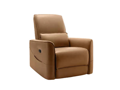 Rodger Air Leather Manual Recliner Chair - Brown