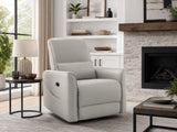 Rodger Air Leather Manual Recliner Chair - Beige