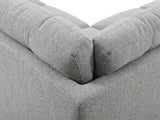 Delano Sectional Linen Sofa with Left Chaise - Grey