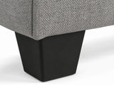 Delano Sectional Linen Sofa with Right Chaise - Grey