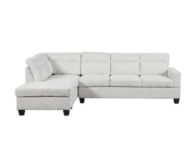 Delano Sectional Linen Sofa with Left Chaise - Beige