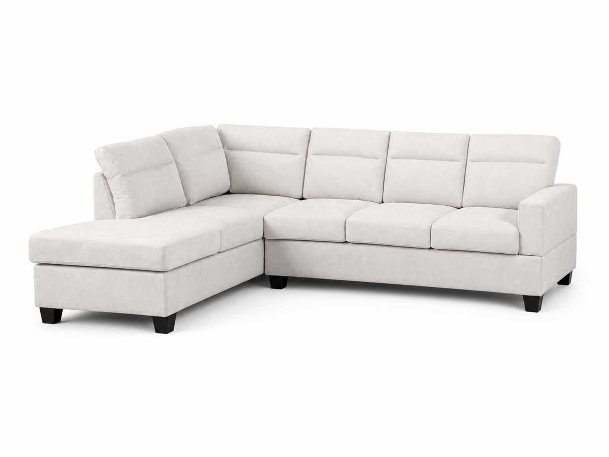 Delano Sectional Linen Sofa with Left Chaise - Beige