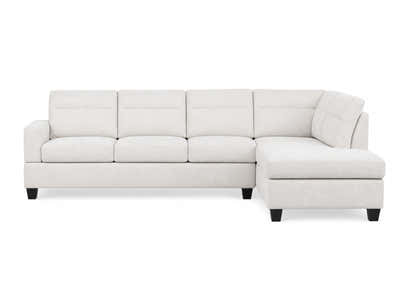 Delano Sectional Linen Sofa with Right Chaise - Beige