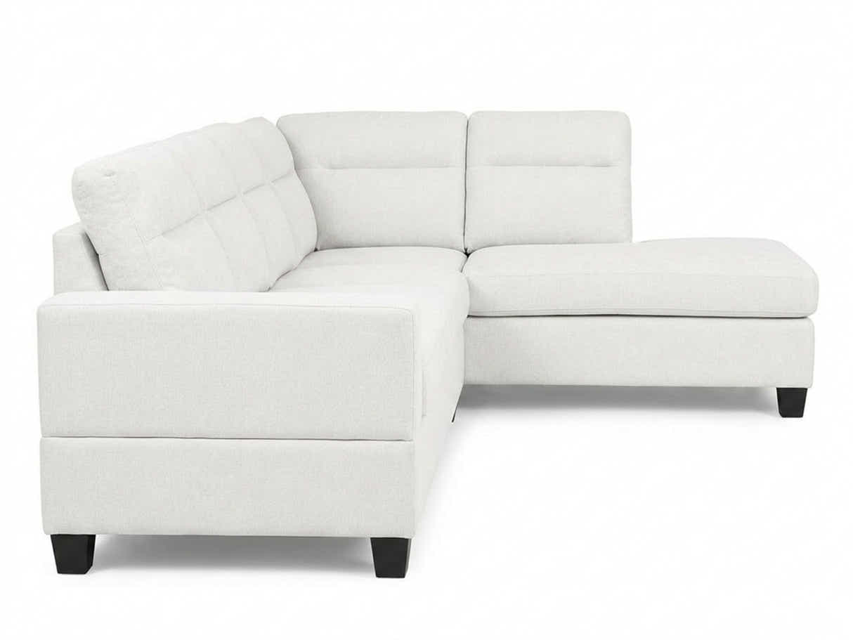 Delano Sectional Linen Sofa with Right Chaise - Beige