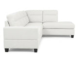 Delano Sectional Linen Sofa with Right Chaise - Beige
