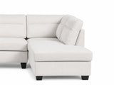 Delano Sectional Linen Sofa with Right Chaise - Beige