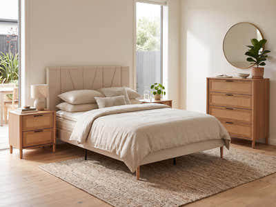 Minimalist Queen Bedroom Combo – 4 Piece Set
