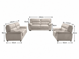 Zonny 3-Piece Sofa Set PU - Beige