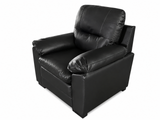 Kolby 3-Piece PU Sofa Set - Black