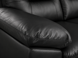Kolby 3-Piece PU Sofa Set - Black