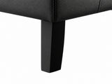 Cambia Tub Chair with Ottoman Velvet - Black